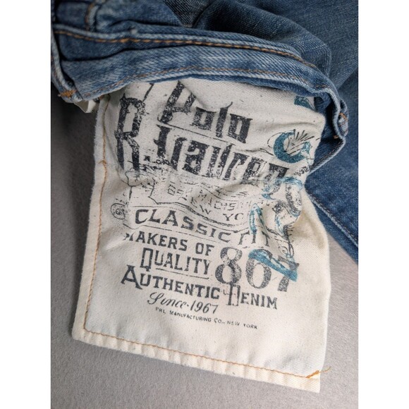 Polo Ralph Lauren 867 Classic Fit Blue Jeans Mens 36x30 Straight Leg ( Mexico ) - Picture 12 of 14